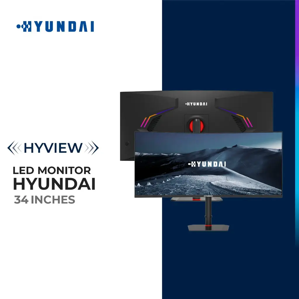 HY View, 34” Gaming Monitor R1000, IPS 3440x1440p, 180Hz, 1ms(MPRT),GTG 4ms,OD 4ms