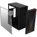 Acteck Kioto GC460 RGB Essential – Gabinete Gamer ATX con Iluminación RGB, Panel Acrílico, Ventilación Optimizada y Diseño Moderno (Nuevo)
