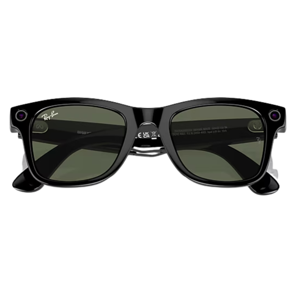 Gafas Inteligentes Ray-Ban Meta Wayfarer Shiny Black Green Lenses con Meta AI