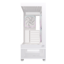 Gabinete Gamer EINAREX S501D RGB Version White - Chasis de PC, Panel Lateral de Vidrio Templado, Sistema de Iluminación RGB, Diseño de Alto Flujo de Aire, Color Blanco (EXCS-S501D-R-W)
