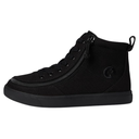 BILLY Footwear Toddler Harmon Sneakers - Black 8T: Zipper Lace Up, Cushioned Insole, Non Marking Sole