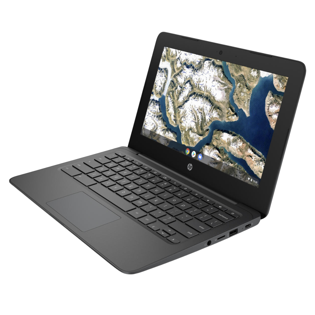 Laptop HP Chromebook 11a-nb0013dx 11.6", Intel Celeron N3350, 4GB RAM, 32GB eMMC, Chrome OS - Gris - Reacondicionada