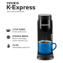 Keurig K-Express – Cafetera Single Serve K-Cup, Depósito Removible, Función Strong Brew, Color Black