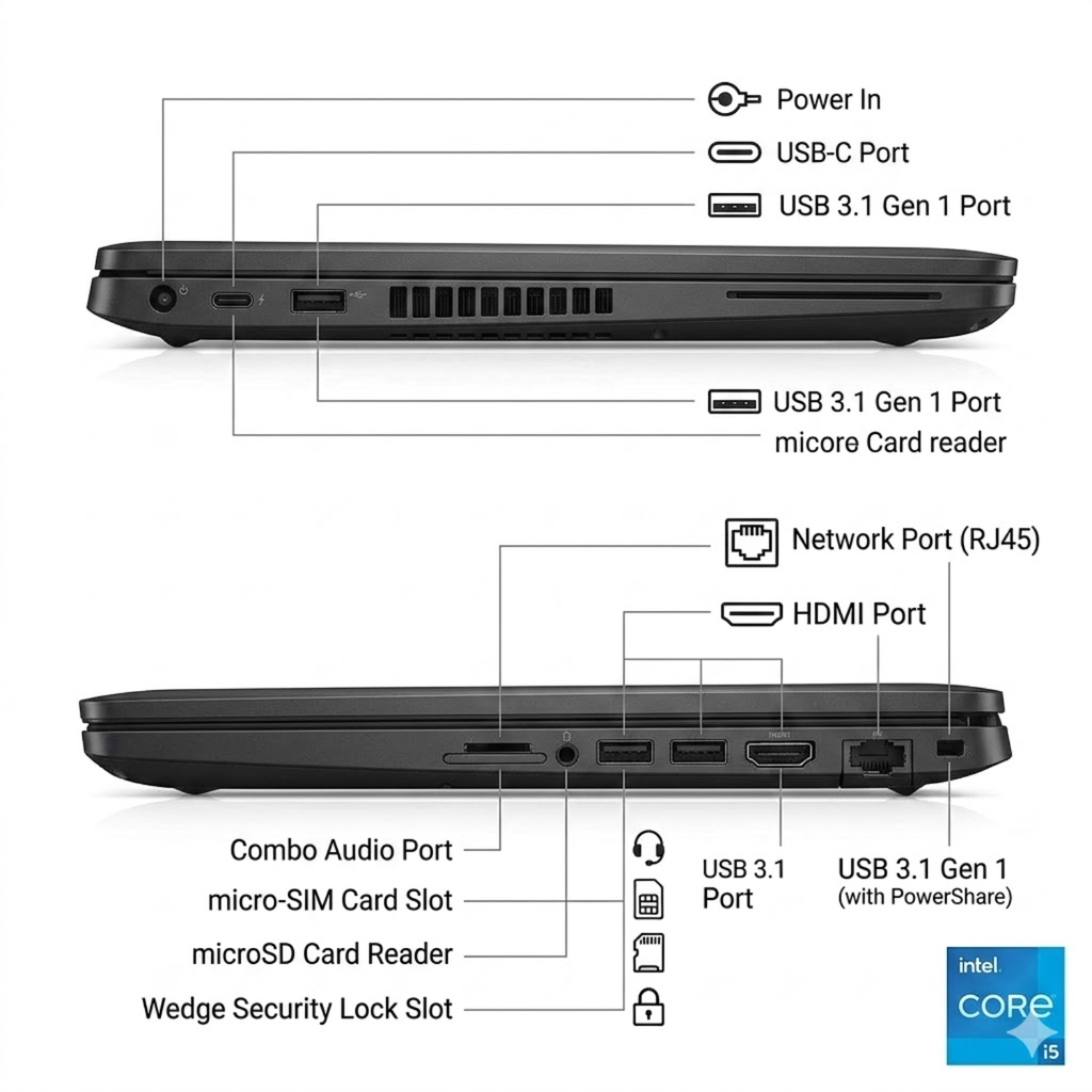 Reacondicionado-Dell Latitude 5400 14" FHD Intel Core i5 16GB RAM 256GB SSD Windows 11 Pro 
