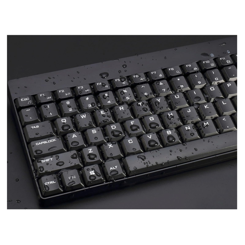 Adesso WKB-1100CB Mini Teclado y Mouse Inalámbricos Resistentes Derrames