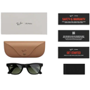 Ray-Ban Meta Wayfarer Gen 1 Smart Glasses con IA Cámara Audio y Mensajería Negro Brillante