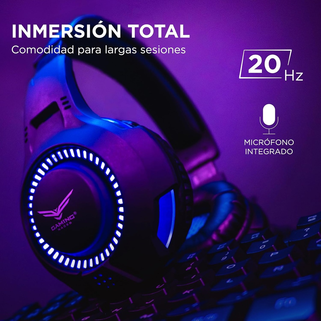 Kit Gamer Naceb Technology NA-0925, USB, Juego, Alámbrico, 2400 DPI