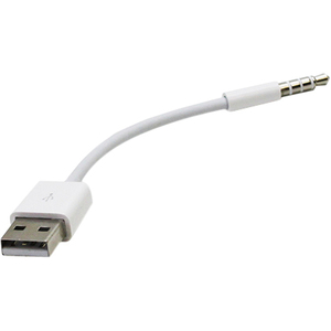 Cable de transferencia audio/datos 4XEM - 6" Mini-phone/USB - para Dispositivo de audio, iPod