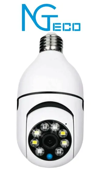 Cámara Inteligente NGTeco 3MP WiFi con Visión PTZ 355° y Luz Blanca Dual