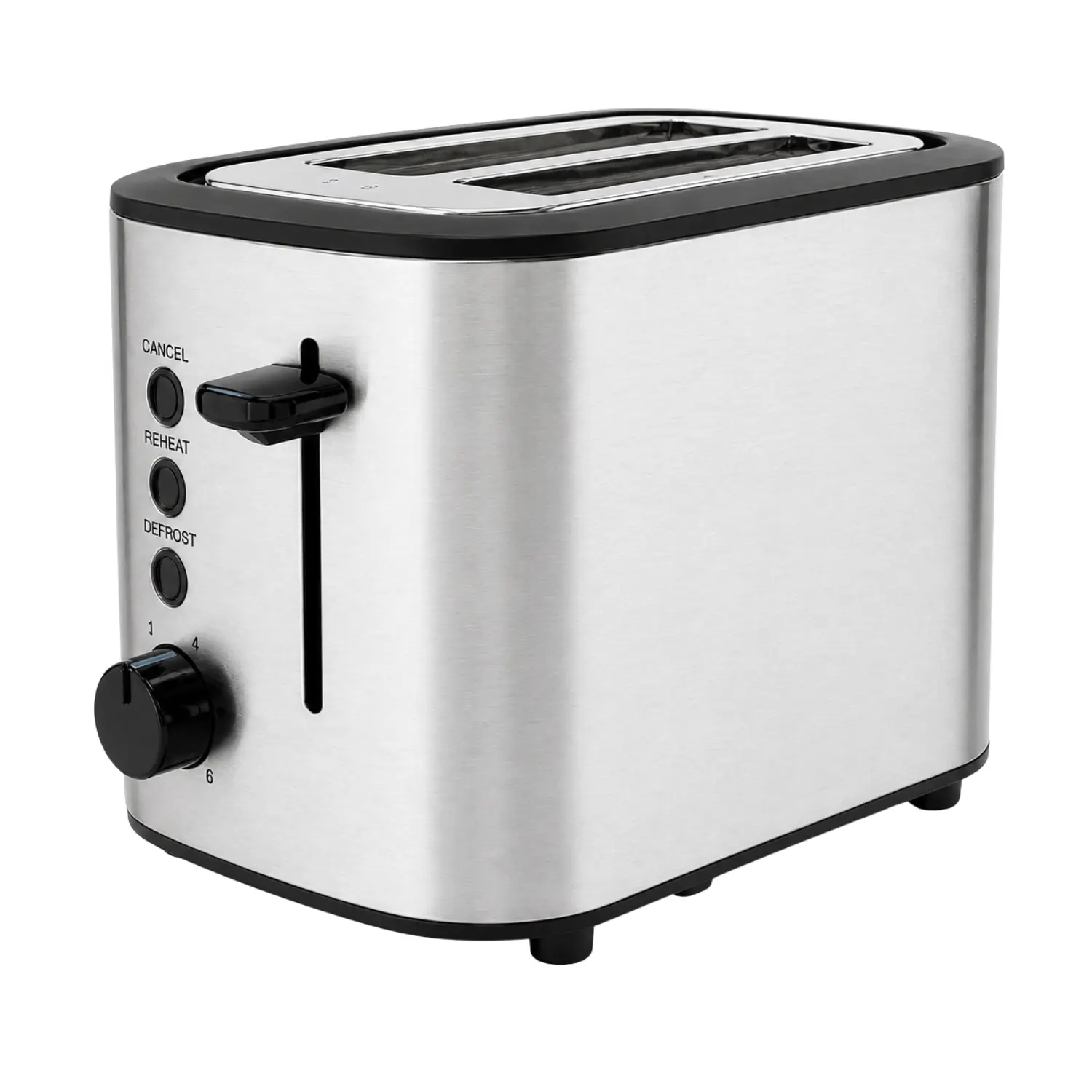 Zenith 77482 - Tostador de 2 Rebanadas con Ranuras Anchas, Acero Inoxidable Pulido, Niveles de Tostado Ajustables