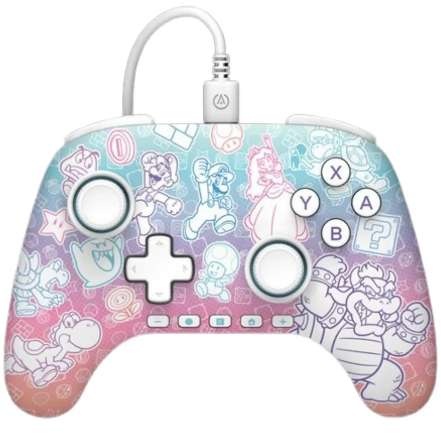 PowerA Advantage Controller para Nintendo Switch 2 Mushroom Kingdom Alámbrico Oficial