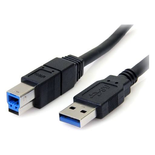 [USB3SAB6BK/NEW] StarTech.com USB3SAB6BK 6 Feet Black SuperSpeed USB 3.0 Cable A to B - M/M
