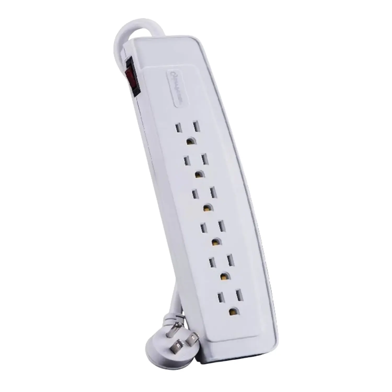 [P604TRC1/NEW] Supresor de Picos de Pared P604TRC1 - 6 Contactos, 1500 Joules, Protección RJ11 y Filtro de Ruido EMI/RFI