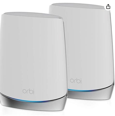 [RBK752-100NAS/OB] Open Box NETGEAR Orbi Whole Home Tri-band Mesh WiFi 6 System (RBK752) – Router with 1 Satellite Extender | Coverage up to 5,000 sq. ft., 40 Devices | AX4200 (Up to 4.2Gbps)