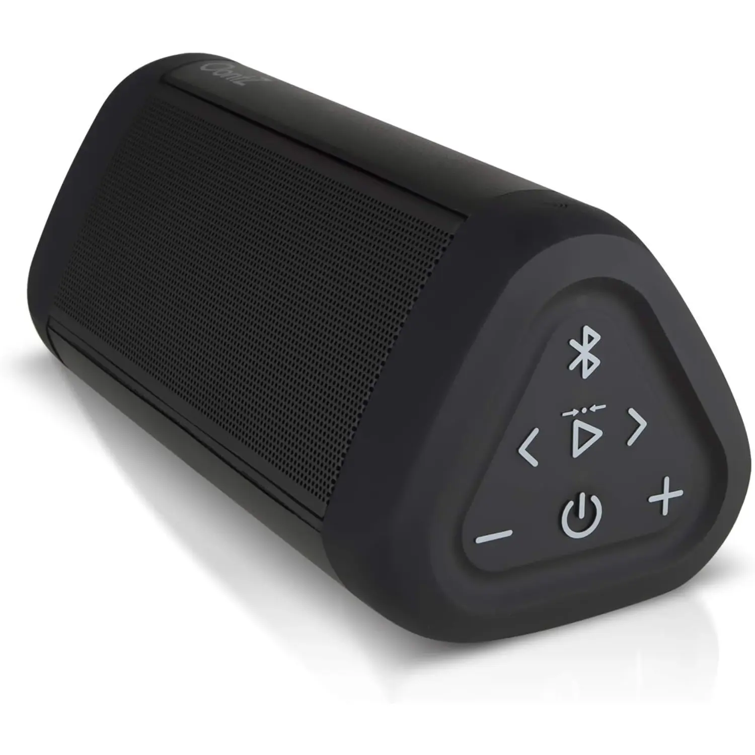 [SWOA3UBLK/NEW] OontZ Angle 3 Ultra Black – Bocina Bluetooth 5.0 Portátil 14W, Waterproof IPX7, Alcance 100 ft, Sonido Estéreo Potente