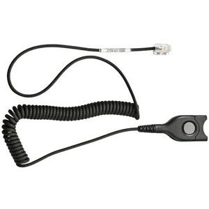 [005365/OB] Open Box Sennheiser CSTD 08 Quick Disconnect to Modular Plug Coiled Cable