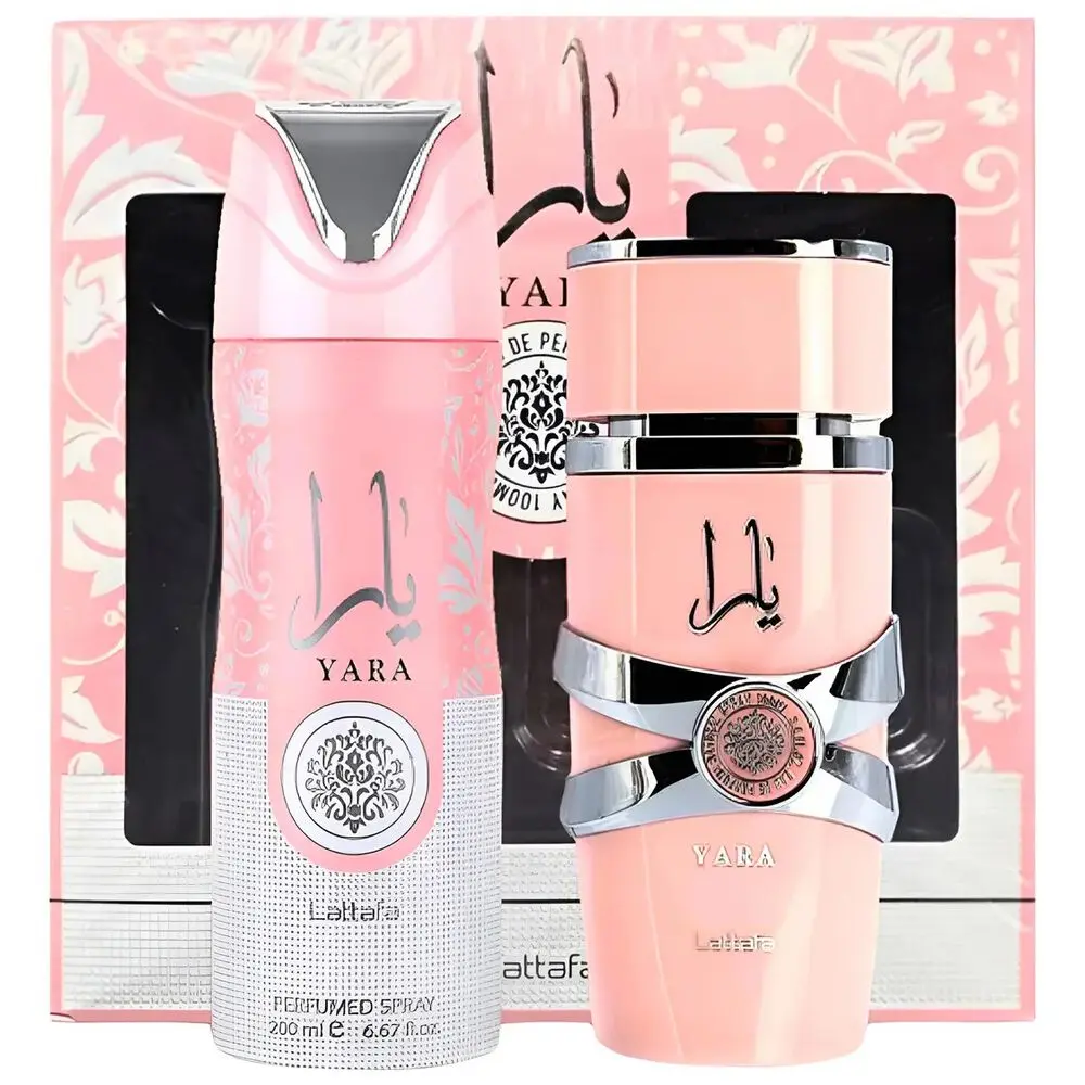 [6291108736982/NEW] Set de Regalo Lattafa Yara para Mujer - EDP 100ml + Body Spray 200ml