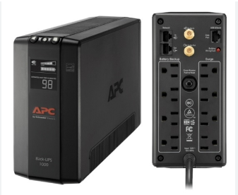 [BX1000M/OB] Open box APC UPS 1000VA UPS Battery Backup and Surge Protector, BX1000M Backup Battery Power Supply, AVR, Dataline Protection