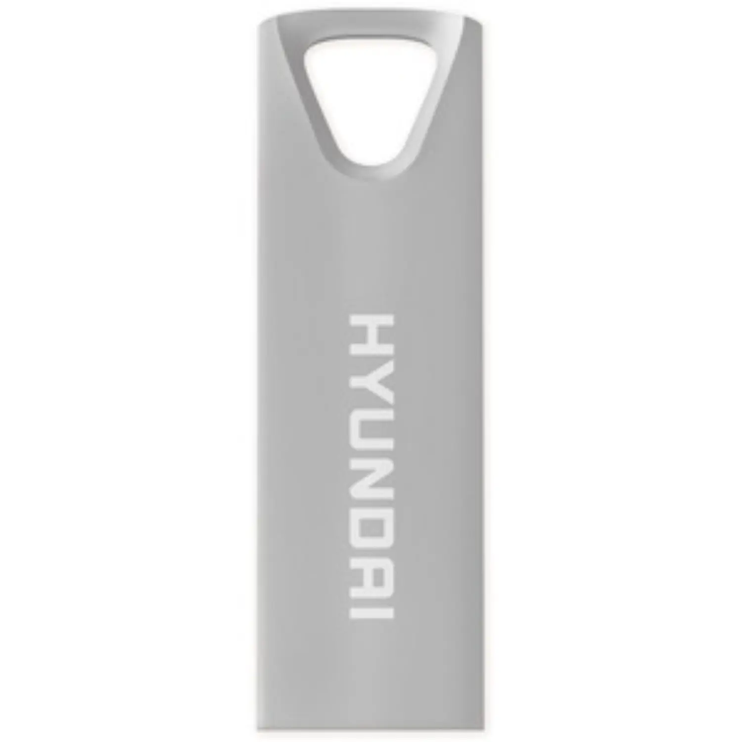 [U2BK/128GAS/NEW] Memoria USB 128GB Hyundai Bravo Deluxe | Cuerpo Metálico Plata | USB 2.0 High Speed | Máxima Resistencia | Nuevo Sellado | Para Respaldo Masivo, Video y Uso Rudo