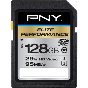 [P-SDX128U395-GE/RFB] SDXC PNY Elite Performance - 128 GB - Class 10/UHS-I (U3)