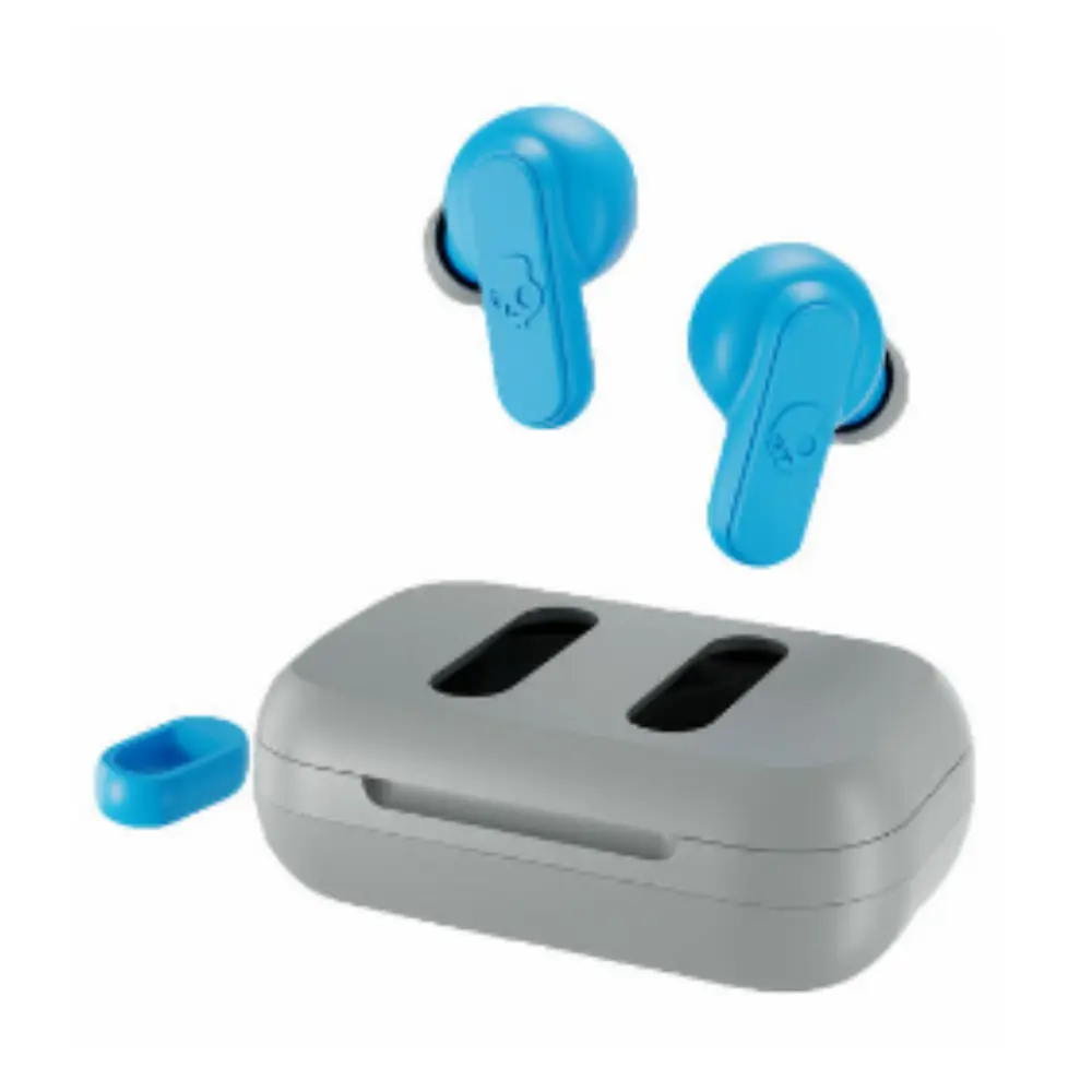 [SC-S2DMW-P751/NEW] Skullcandy Dime Audífonos Inalámbricos Bluetooth Gris Claro Azul