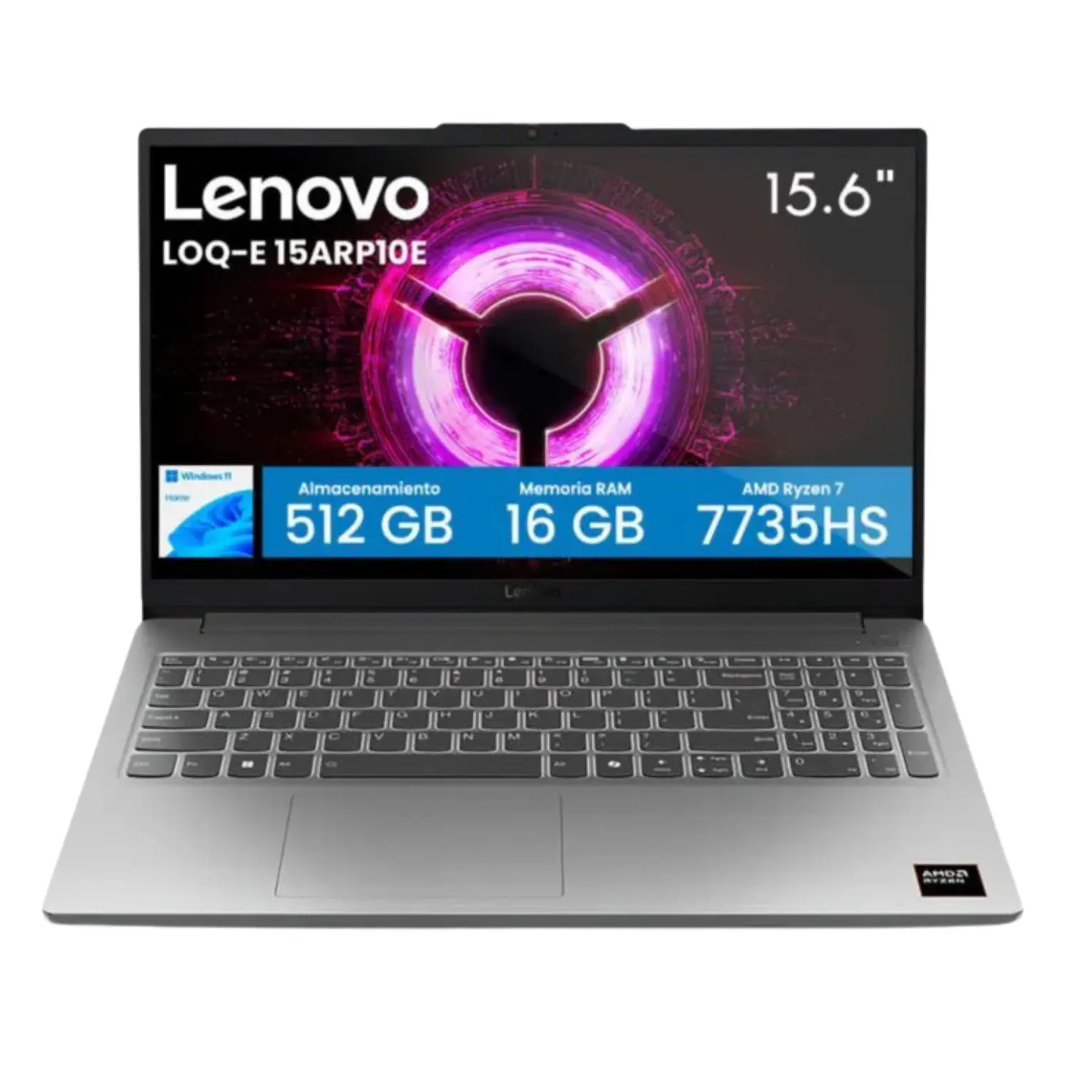[83S00000US/NEW] Laptop Gaming Lenovo LOQ 15" - Ryzen 7 7735HS, 16GB RAM, 512GB SSD, NVIDIA RTX 4050 6GB