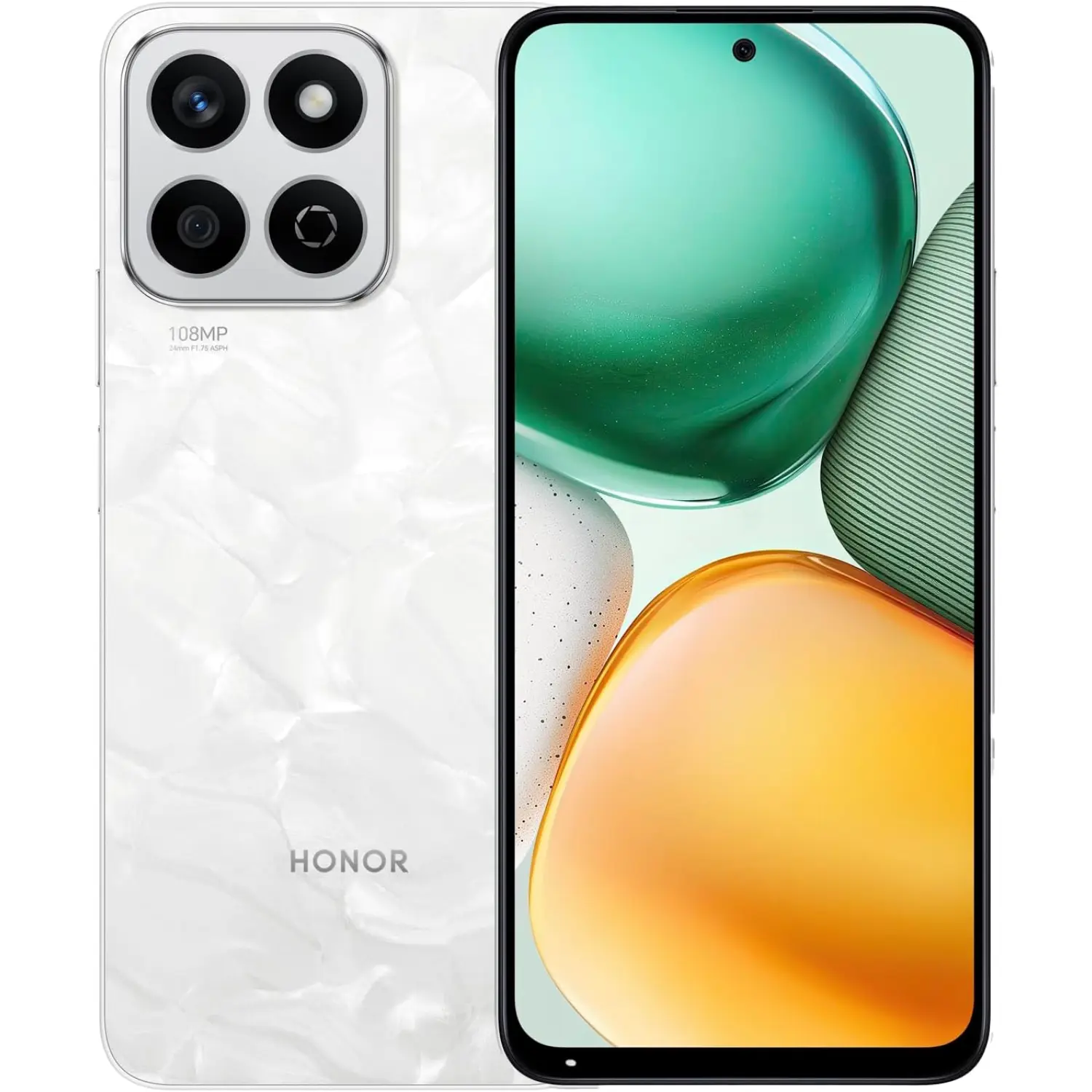 [5109BKGA/NEW] HONOR X7C Blanco – Smartphone 6.74″ HD+, 256GB Almacenamiento, Triple Cámara, Batería de larga duración – Versión LATAM