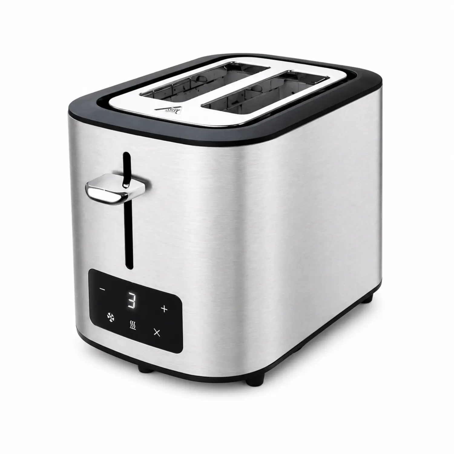 [77505/NEW] Tostadora Digital Zenith de 2 Rebanadas 77505 - Acero Inoxidable, Pantalla LED, 7 Niveles de Tostado y Ranuras Extra Anchas