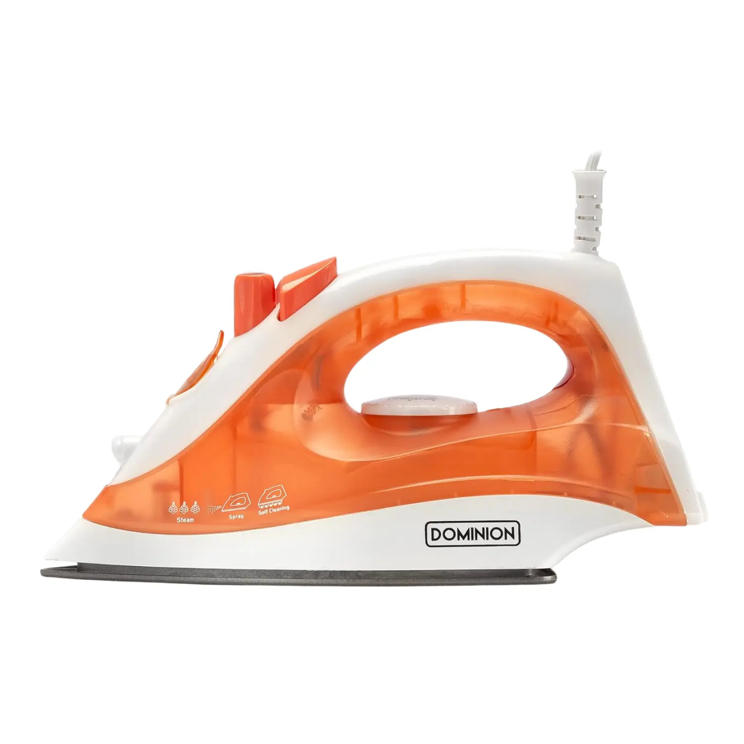 [D9507/NEW] Plancha de Vapor Dominion 1200W Coral - Suela Antiadherente, Control de Temperatura y Rociado Fino para un Planchado Profesional